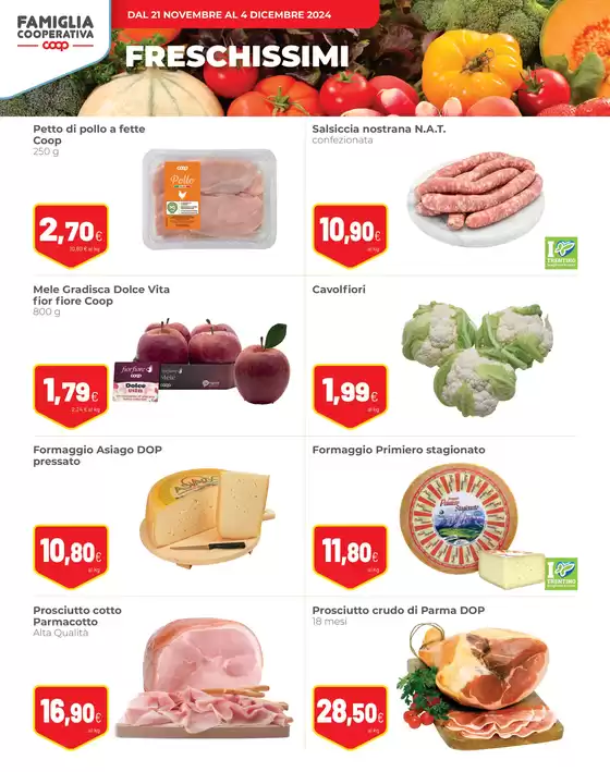 Volantino Coop a Sedico | Super offerte | 21/11/2024 - 4/12/2024