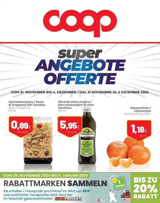 Volantino Coop a Montagna | Super angebote | 21/11/2024 - 4/12/2024