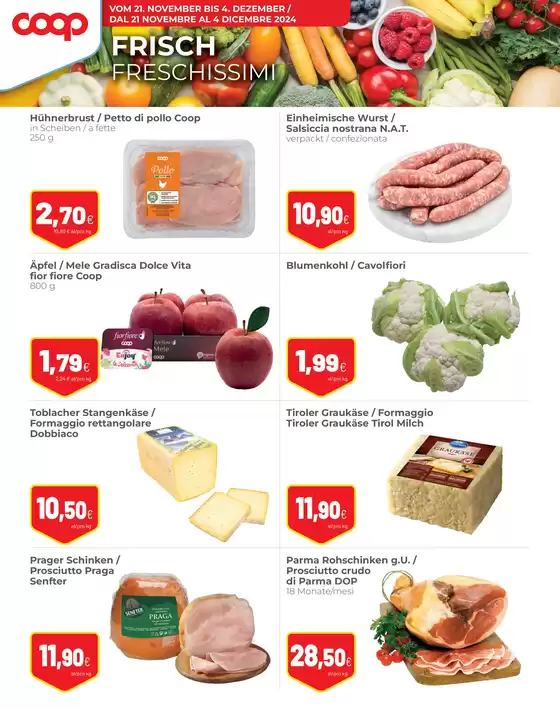 Volantino Coop a Montagna | Super angebote | 21/11/2024 - 4/12/2024