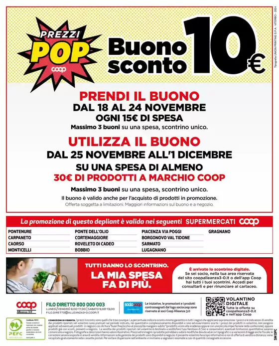 Volantino Coop a Carpaneto Piacentino | Offerte per Te | 21/11/2024 - 1/12/2024