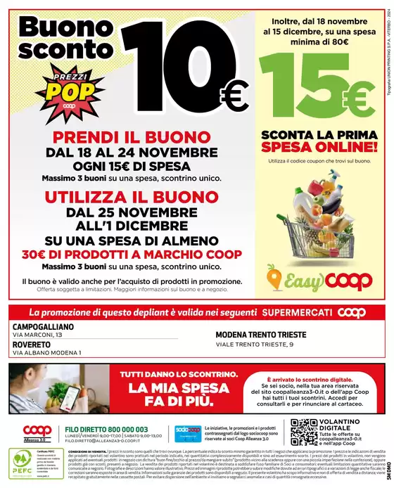 Volantino Coop a Cavezzo | Offerte per Te | 21/11/2024 - 1/12/2024