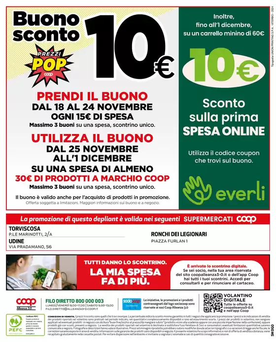 Volantino Coop a Ronchi dei Legionari | Offerte per Te | 21/11/2024 - 1/12/2024