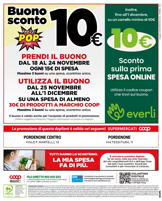 Volantino Coop a Pordenone | Offerte per Te | 21/11/2024 - 1/12/2024