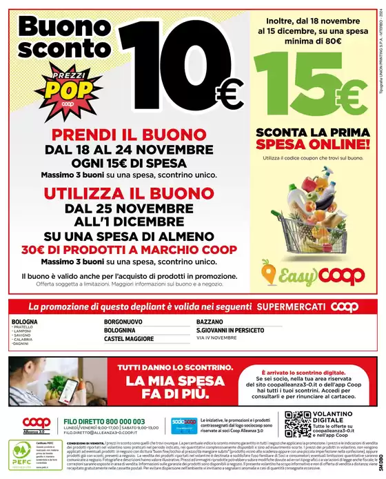 Volantino Coop a Castel Maggiore | Offerte per Te | 21/11/2024 - 1/12/2024