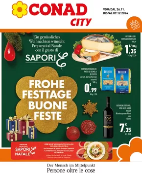 Offerte di Iper e super a San Candido | Buone feste in Conad City | 26/11/2024 - 9/12/2024