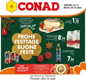 Offerte di Iper e super a Bressanone | Buone feste in Conad | 26/11/2024 - 9/12/2024