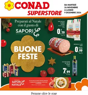 Offerte di Iper e super a Caprino Veronese | Buone feste in Conad Superstore | 26/11/2024 - 9/12/2024