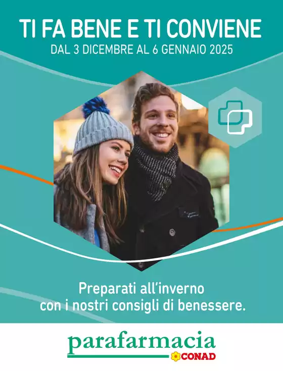 Volantino Parafarmacia Conad | Ti fa bene e ti conviene | 3/12/2024 - 6/1/2025