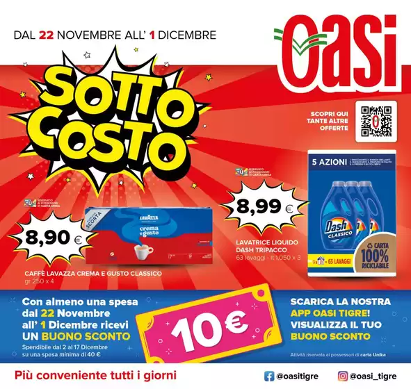 Volantino Oasi a Francavilla al Mare | Sottocosto | 22/11/2024 - 1/12/2024