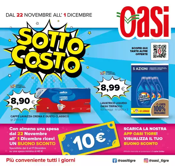 Volantino Oasi a L'Aquila | Sottocosto | 22/11/2024 - 1/12/2024