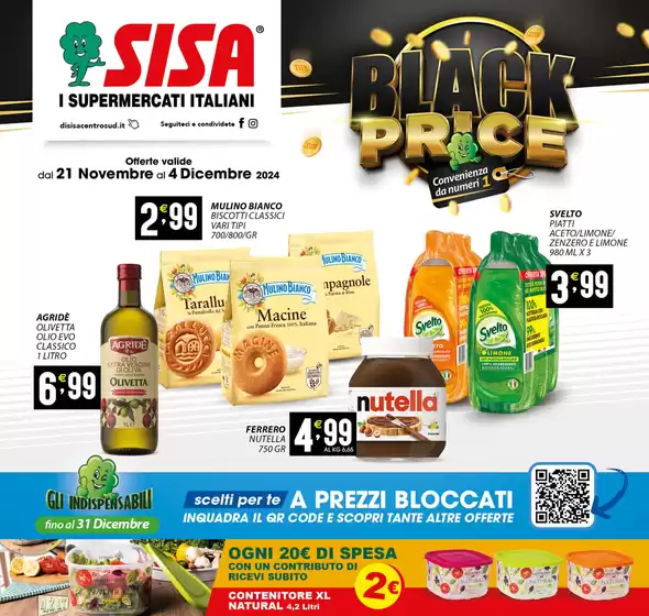 Volantino Sisa a Ceccano | Black price | 21/11/2024 - 4/12/2024