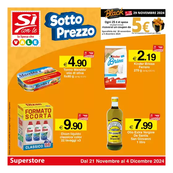 Volantino Si con te superstore a Ancona | Sotto Prezzo | 21/11/2024 - 4/12/2024