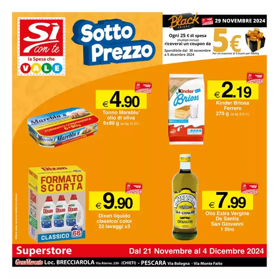 Volantino Si con te superstore | Sotto Prezzo | 21/11/2024 - 4/12/2024