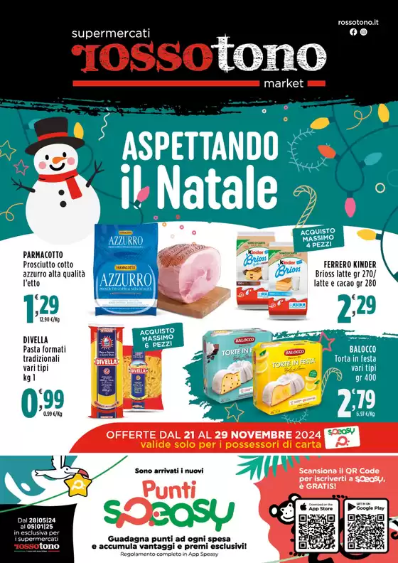 Volantino Supermercati Rossotono Market a Marsala | Aspettando il Natale | 21/11/2024 - 29/11/2024