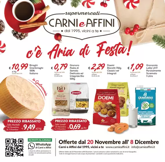 Volantino Carni e Affini a Foggia | C'e aria di festa! | 21/11/2024 - 8/12/2024