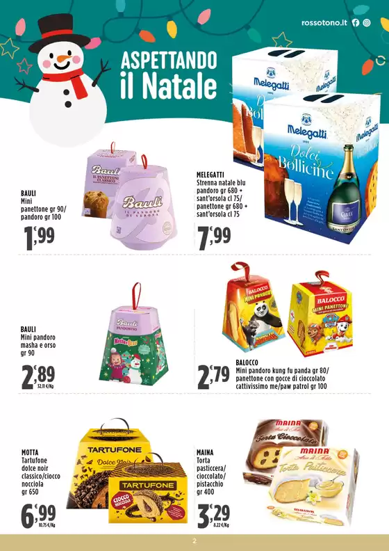 Volantino Supermercati Rossotono Easy a Ribera | Aspettando il Natale | 21/11/2024 - 29/11/2024