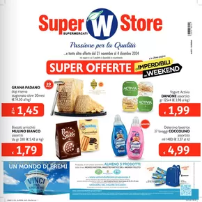 Volantino Super W a Sospirolo | Super offerte | 21/11/2024 - 4/12/2024