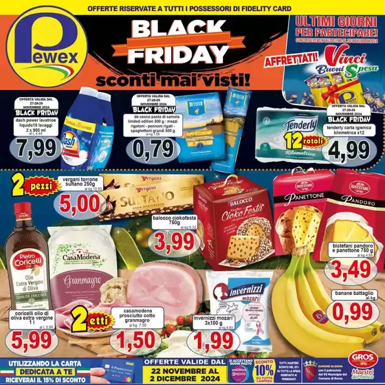 Volantino Pewex a Roma | Black Friday | 22/11/2024 - 2/12/2024