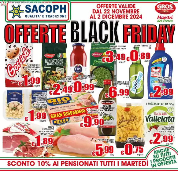 Volantino Sacoph a Roma | Black friday | 22/11/2024 - 2/12/2024