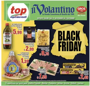 Volantino Top Supermercati a Artena | Black friday | 22/11/2024 - 2/12/2024