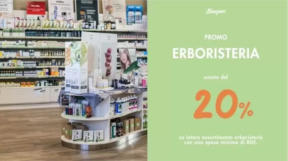 Volantino Biosapori a Noventa Padovana | 20% DI SCONTO IN ERBORISTERIA | 22/11/2024 - 30/11/2024