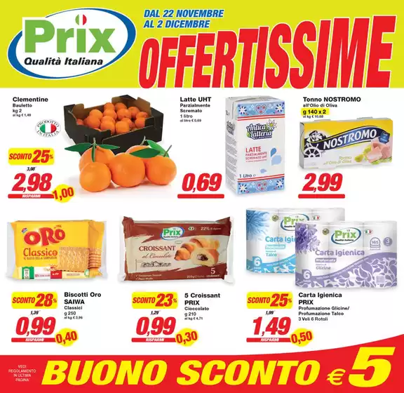 Volantino Prix a Masera | Offertissime | 22/11/2024 - 2/12/2024