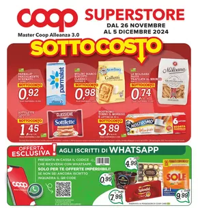 Offerte di Iper e super a Ferrandina | Sottocosto in Superstore Coop | 26/11/2024 - 5/12/2024