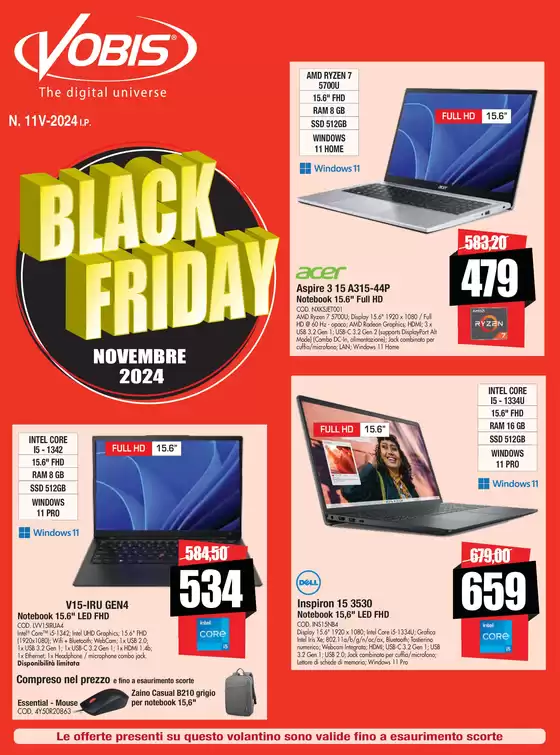 Volantino Vobis a Marsicovetere | Black friday | 25/11/2024 - 25/12/2024