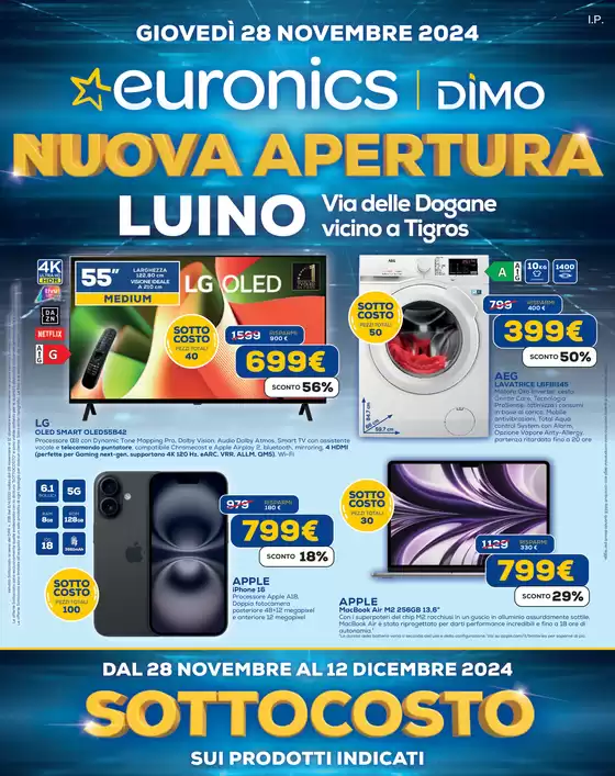 Volantino Euronics a Monza | Sottocosto | 28/11/2024 - 12/12/2024