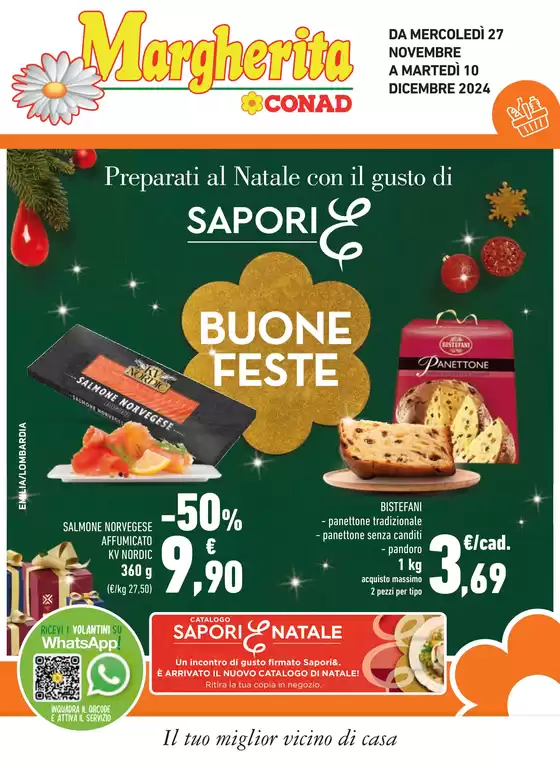 Volantino Margherita Conad a Milano | Buone feste | 27/11/2024 - 10/12/2024