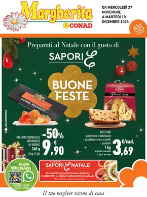 Volantino Margherita Conad a Limbate | Buone feste | 27/11/2024 - 10/12/2024