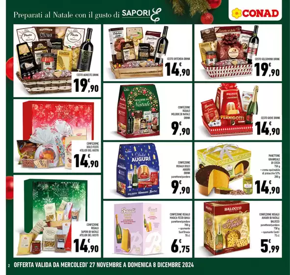 Volantino Conad a Palestrina | Preparati al Natale | 27/11/2024 - 8/12/2024