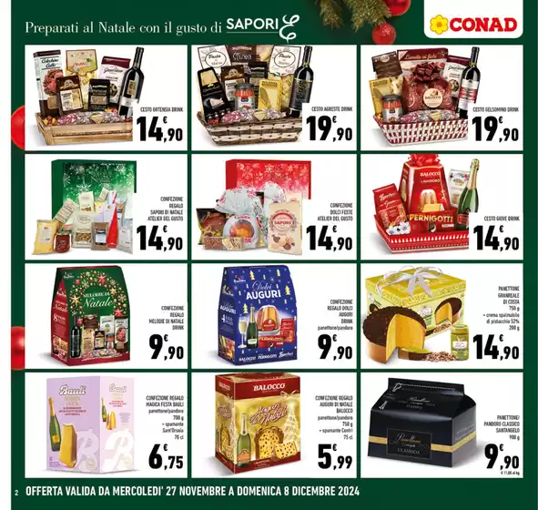 Volantino Conad a Panicale | Preparati al Natale | 27/11/2024 - 8/12/2024