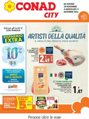 Offerte di Iper e super a Arezzo | Artisti della qualità in Conad City | 28/11/2024 - 11/12/2024