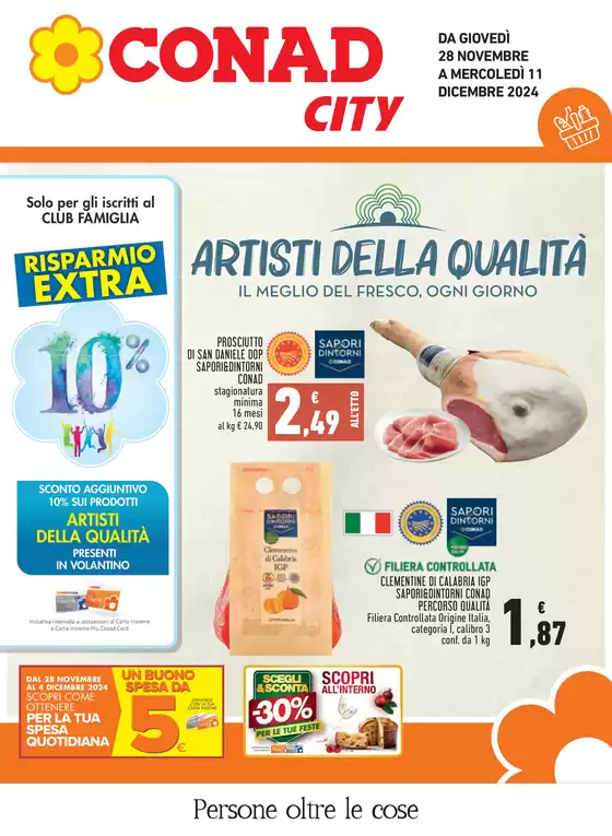 Volantino Conad City a Genova | Artisti della qualità | 28/11/2024 - 11/12/2024