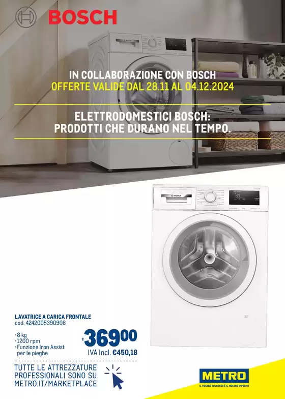 Volantino Metro a Napoli | Offerte mercato online in collaborazione con Bosch | 28/11/2024 - 11/12/2024