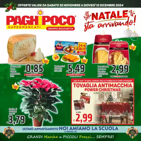 Volantino PaghiPoco a Messina | Natale sta arrivando | 30/11/2024 - 12/12/2024