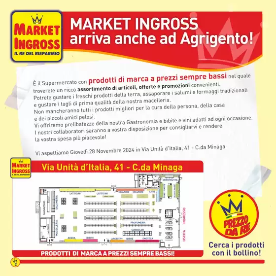 Volantino Market Ingross a Agrigento | Grande apertura ad Agrigento | 28/11/2024 - 12/12/2024