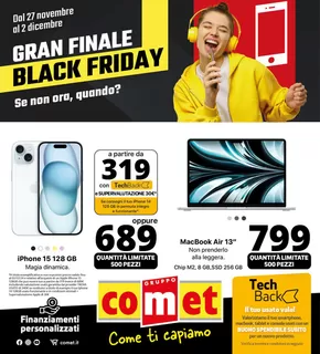 Volantino Comet a Granze | Black Friday Gran Finale da Comet! | 27/11/2024 - 2/12/2024