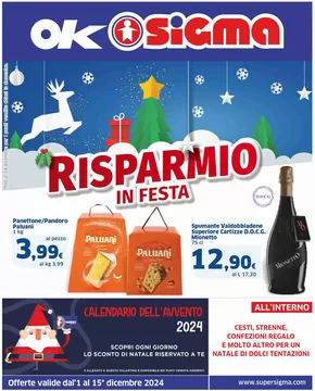 Volantino Sigma a Milano | Risparmio in festa , Ok Sigma | 1/12/2024 - 15/12/2024