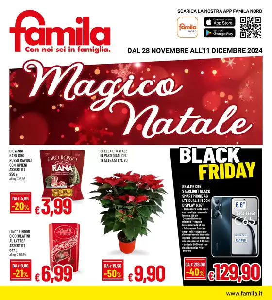 Volantino Famila | Magico natale | 28/11/2024 - 11/12/2024