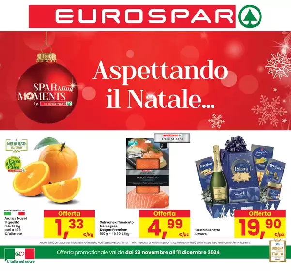 Volantino Eurospar a Bologna | Aspettando il Natale...  | 28/11/2024 - 11/12/2024