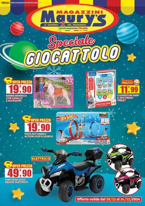 Volantino Maury's a Milano | Speciale Giocattolo | 28/11/2024 - 11/12/2024