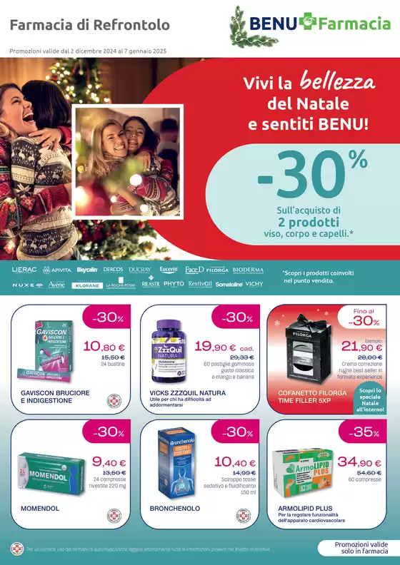 Volantino Lloyds Farmacia/BENU a Refrontolo | Vivi la bellezza del Natale e sentiti BENU! | 2/12/2024 - 7/1/2025