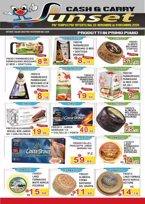 Volantino Sunset Cash&Carry a Pozzuoli | Speciale Natale | 28/11/2024 - 8/12/2024