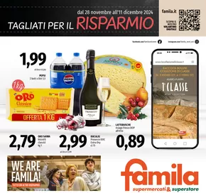 Volantino Famila | Tagliati per il risparmio | 29/11/2024 - 11/12/2024