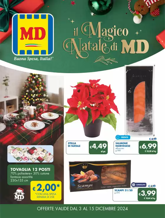 Volantino MD a Piacenza | Il magico Natale di MD | 3/12/2024 - 15/12/2024