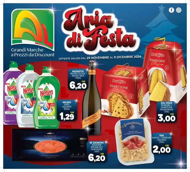 Volantino Al Discount a Canosa Sannita | Ania di festa | 29/11/2024 - 9/12/2024