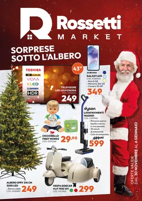 Volantino Rossetti Market a Fidenza | Sorprese sotto l'albero | 29/11/2024 - 6/1/2025