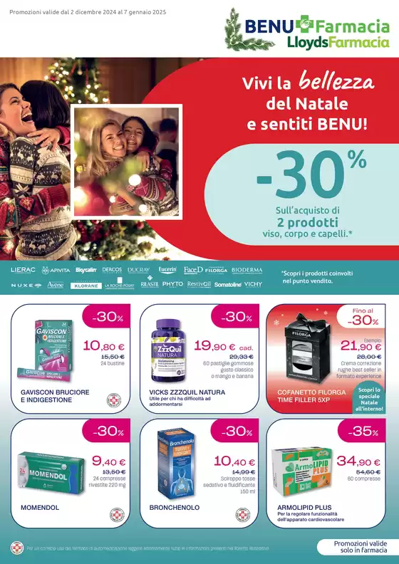 Volantino Lloyds Farmacia/BENU a Milano | Vivi la bellezza del Natale e sentiti Benu! | 2/12/2024 - 7/1/2025